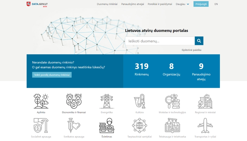Lithuania open source-powered open data portal
