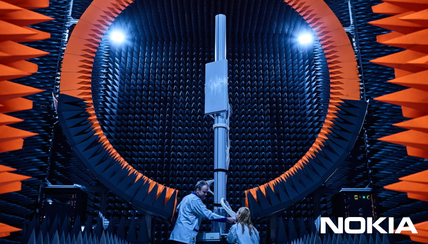 Nokia 5G testing in the Stargate antenna chamber