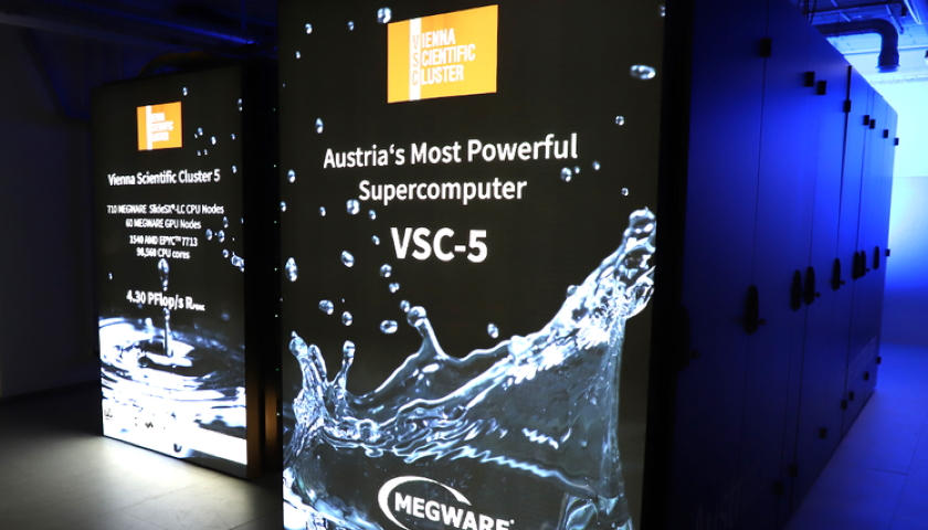 VSC-5 Megware supercomputer