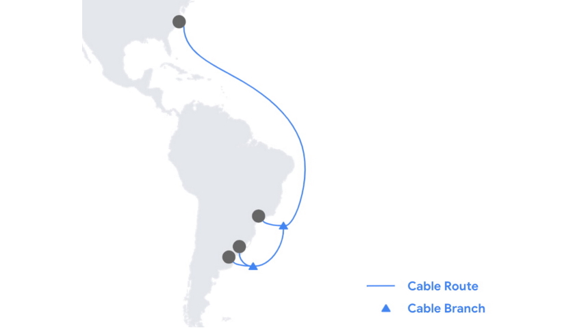Google cable route