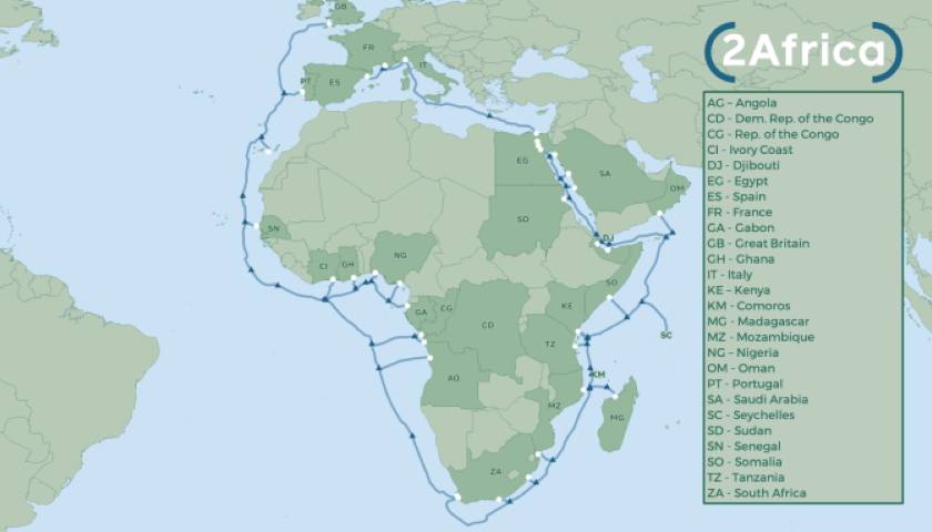 2Africa sea cable