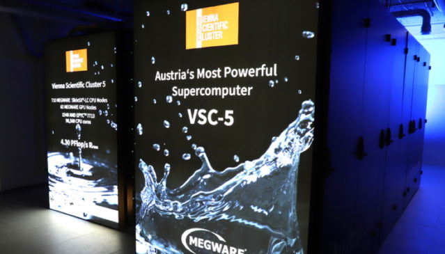 VSC-5 Megware supercomputer